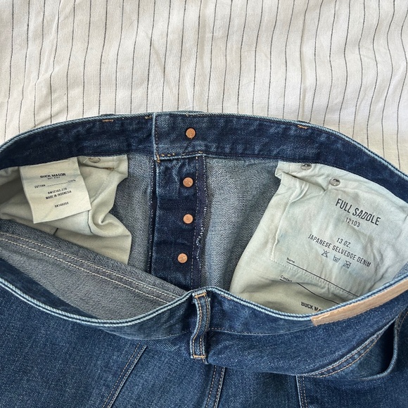 Buck Mason Jeans 👖- Full Saddle - size 34x34 - Picture 4 of 4